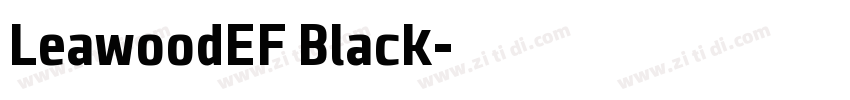 LeawoodEF Black字体转换